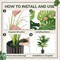 28in Artificial Monstera Plant Tall Faux Indoor Outdoor Decorative Plant